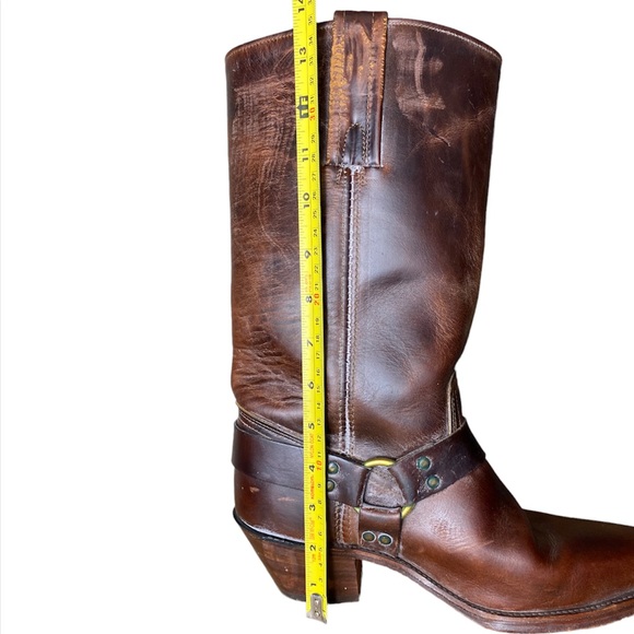 Vintage Frye Harness 12R Western Tall Boots size 9.5 - Picture 10 of 14